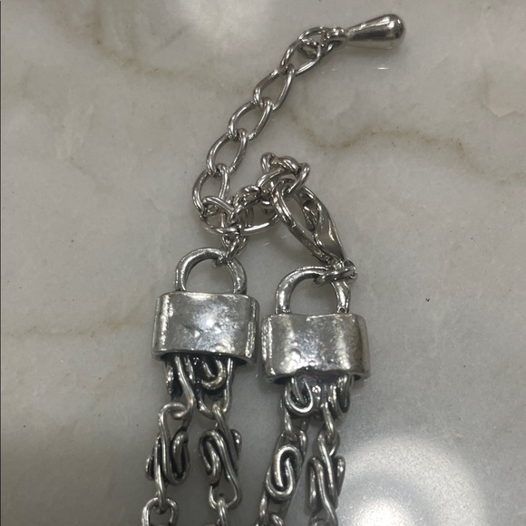 Silver and Turquoise Butterfly Necklace Set-118 - Picture 13 of 16